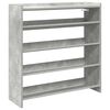 vidaXL Pantofar, gri beton, 80x25x81 cm, lemn prelucrat