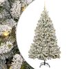 vidaXL Brad de Crăciun artificial 210 cm 300 LED-uri Alb cald