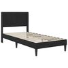 vidaXL Cadru de pat cu headboard Negru 80 x 200 cm Catifea