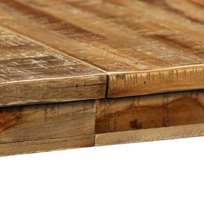 vidaXL Masă de bucătărie, lemn masiv reciclat și oțel, 180x90x76 cm