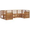 vidaXL Set de canapele de exterior 6 buc. natural