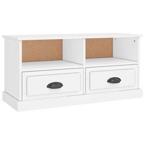 vidaXL Comodă TV, alb, 93x35,5x45 cm, lemn prelucrat