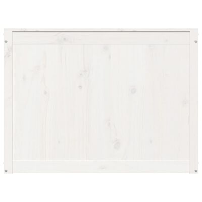 vidaXL Cutie de rufe, alb, 88,5x44x66 cm, lemn masiv de pin