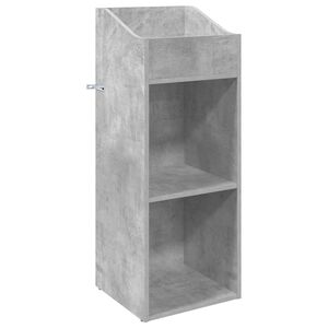 vidaXL Dulap pentru discuri de vinil Gri Beton 36 x 36 x 95,5 cm