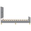 vidaXL Cadru de pat cu headboard Gri deschis 80 x 200 cm țesătură