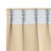 vidaXL Perdele Opaque cu Inel 2 pcs Crem 175 x 140 cm Poliester