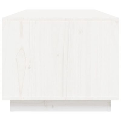 vidaXL Măsuță de cafea, alb, 100x50x41 cm, lemn masiv de pin