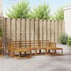vidaXL Set de canapele de exterior 6 pcs natural Lemn compozit