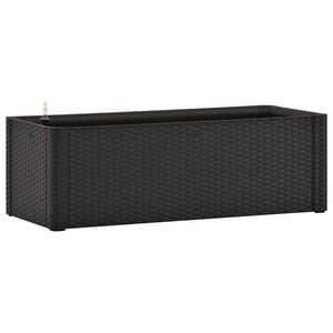 vidaXL Strat &icirc;nălțat grădină sistem auto-udare, antracit, 100x43x33 cm