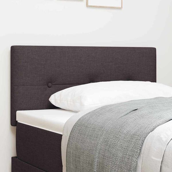 vidaXL Tăblie cap cu headboard Maro închis 100 cm Piele artificială
