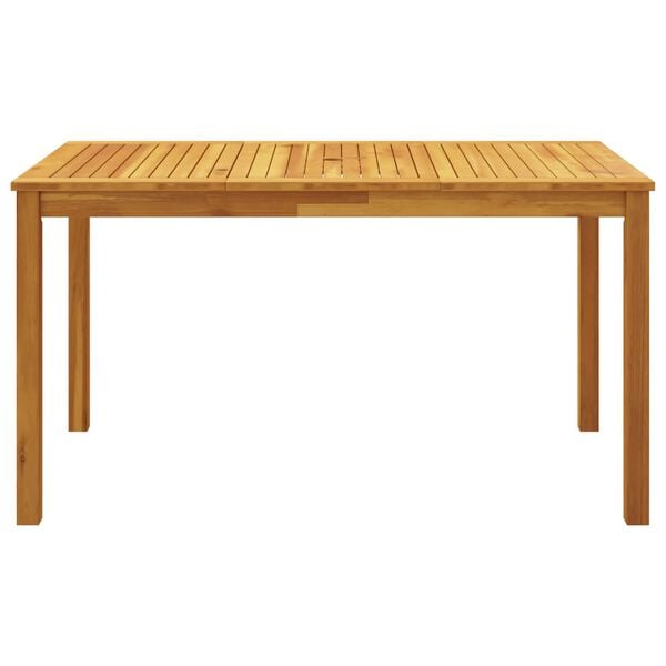 vidaXL Set mobilier de grădină, 5 piese, 140x80x74 cm, lemn masiv de acacia