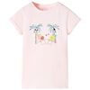 vidaXL Tricou pentru copii, roz deschis, 92