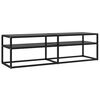 vidaXL Comodă TV, negru, 140x40x40,5 cm, sticlă securizată