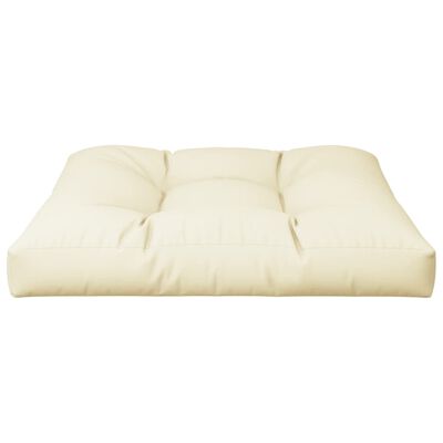 vidaXL Pernă canapea din paleți, crem, 70x70x12 cm