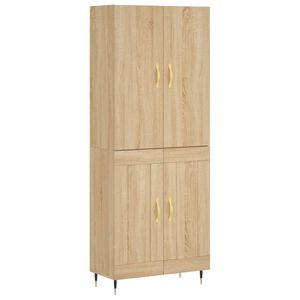 vidaXL Dulap &icirc;nalt, stejar sonoma, 69,5x34x180 cm, lemn compozit