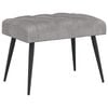 vidaXL Bancă cu butoane capitonate Gri deschis 60 x 40 x 45 cm Catifea