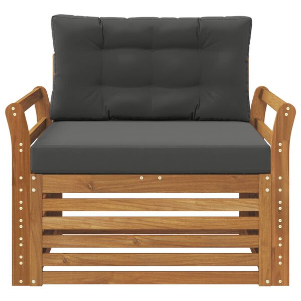 vidaXL Set de canapele de exterior Lemn de acacia solid și poliester