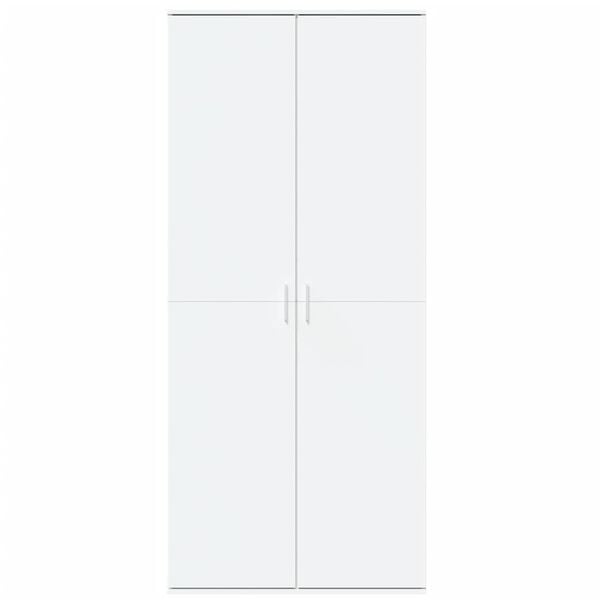 vidaXL Dulap înalt, alb, 80x35x180 cm, lemn prelucrat