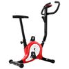 vidaXL Bicicletă fitness cu centură de rezistență, roșu