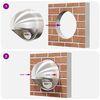 vidaXL Capace de ventilație pentru aer 2 pcs Argintiu 200 mm
