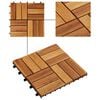 vidaXL Plăci pentru Deck 10 pcs Maro 30 x 30 cm Lemn de Acacia