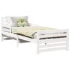 vidaXL Cadru de pat cu headboard Alb 80 x 200 cm Lemn prelucrat