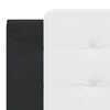 vidaXL Cadru de pat fără saltea Zadar negru și alb 180x200cm piele artificială