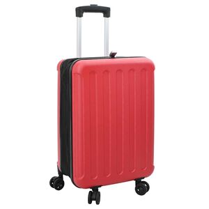 vidaXL Valiză cu blocare Roșu 34 x 23 x 55.5 cm Plastic ABS
