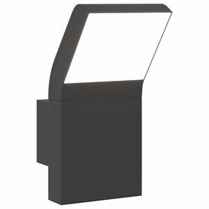 vidaXL Lampă exterioară de perete cu LED, negru, aluminiu turnat