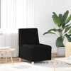 vidaXL Canapea Scaun fără brațe, negru, 55 cm, material textil