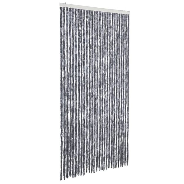 vidaXL Perdea pentru insecte, argintiu, 118 x 220 cm, Chenille