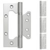 vidaXL Hinge 4 buc. 130 x 78 x 13 mm Argintiu Oțel