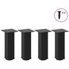 vidaXL Picioare pentru măsuță de cafea, 4 buc., negru, 30-32 cm, oțel