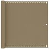 vidaXL Paravan de balcon, gri taupe, 90x300 cm, HDPE