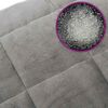 vidaXL Pătură antistres, gri, 200x200 cm, 9 kg, material textil