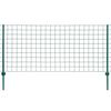 vidaXL Gard Euro, verde, 20 x 1,2 m, oțel