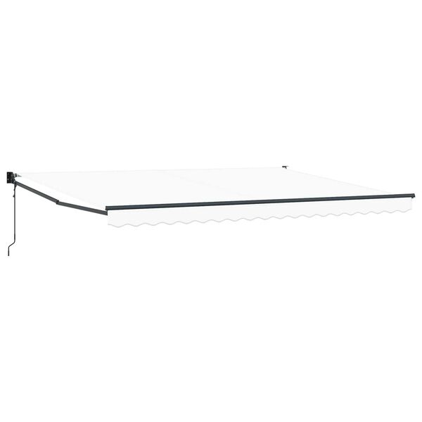 vidaXL Copertină Alb 450 x 300 x 165 cm Poliester și metal