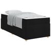 vidaXL Cadru de pat cu saltea Negru 90 x 190 cm țesătură