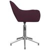 vidaXL Scaune de bucătărie pivotante, 6 buc., violet, material textil