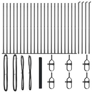 vidaXL St&acirc;lp de gard. Gri