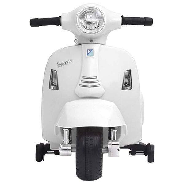 vidaXL Motocicletă de jucărie electrică Vespa, alb, GTS300
