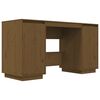 vidaXL Birou, maro miere, 140x50x75 cm, lemn masiv de pin