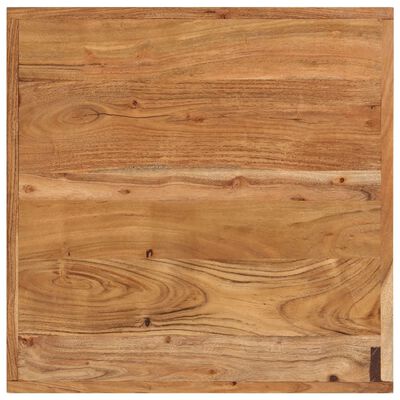 vidaXL Masă de bar, 55x55x107 cm, lemn masiv acacia și fier
