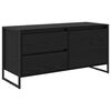 vidaXL Cabinet TV Stejar Negru 100 x 36 x 49.5 cm Lemn compozit