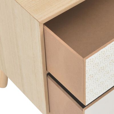 vidaXL Noptieră cu 2 sertare, 40x30x49,5 cm, lemn masiv de pin