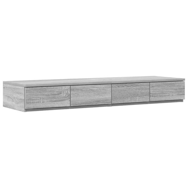 vidaXL Sertare pentru pat cu sertar Gri Sonoma 120 x 36,5 x 16,5 cm