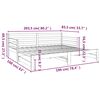 vidaXL Pat de zi extensibil maro miere 2x(80x200) cm lemn masiv de pin