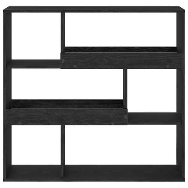 vidaXL raft de cărți Stejar Negru 100 x 33 x 94,5 cm Lemn compozit