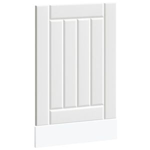 vidaXL Panou pentru mașină de spălat vase &bdquo;Lucca&rdquo; lemn prelucrat alb