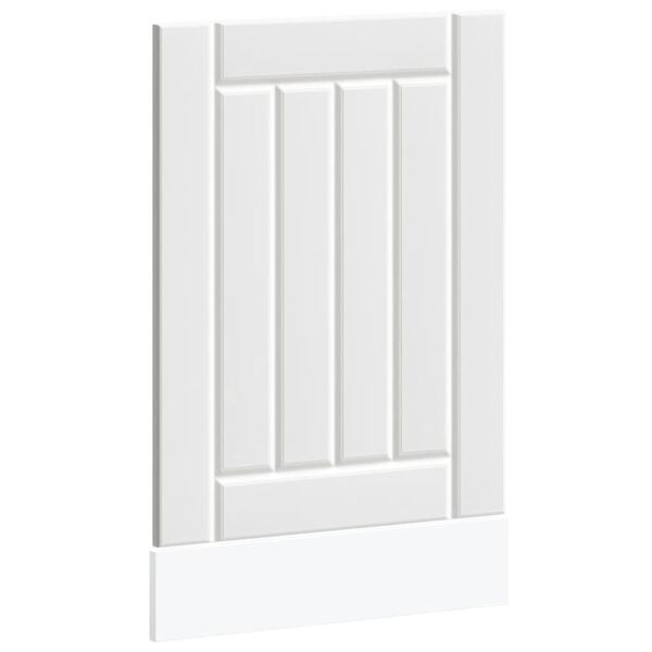 vidaXL Panou pentru mașină de spălat vase „Lucca” lemn prelucrat alb